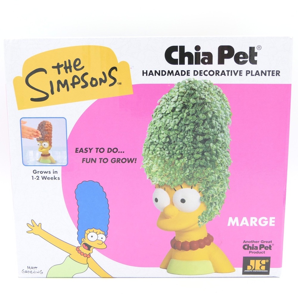 Chia Pet The Simpsons Marge Handmade Decorative Terracotta Pottery Planter 10/26